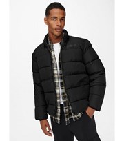 Only & Sons Black Puffer Jacket